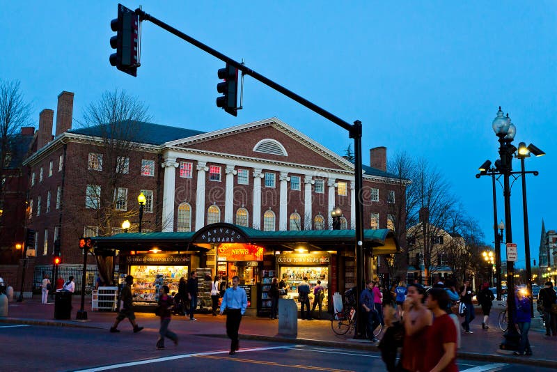 Harvard Square editorial stock image. Image of cambridge 24136334