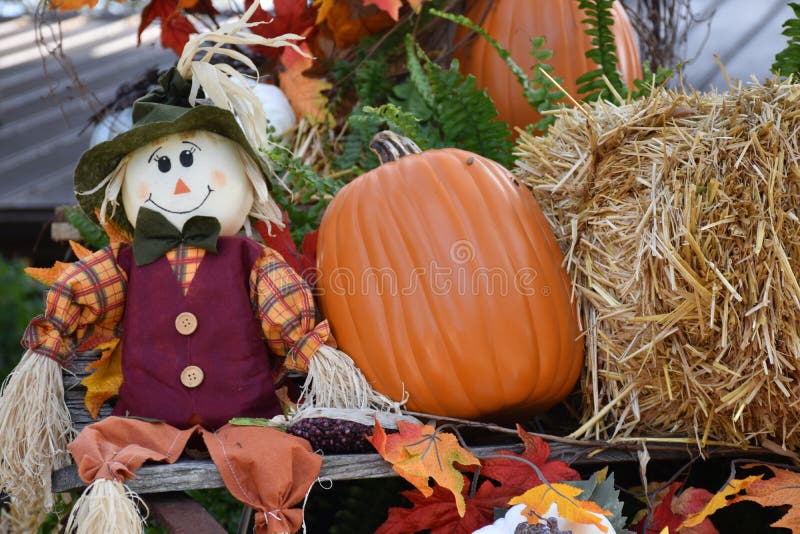 Scarecrow Decor Thanksgiving Turkey Fall Harvest Tabletop Window Wreath Pick 
