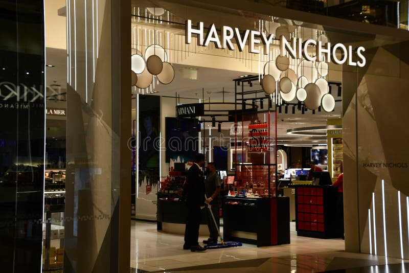 Harvey Nichols Store at Mall of the Emirates in Dubai, UAE Editorial