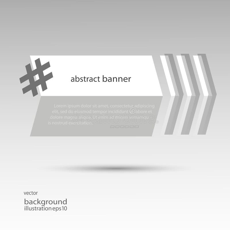 Hashtag banner abstract for a futuristic arrow vector royalty free illustration