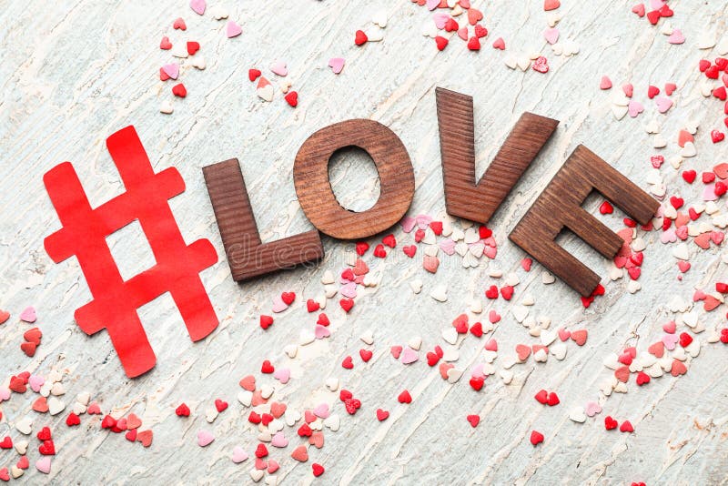 Love hashtag symbol stock photo. Image of note, grunge 37538354