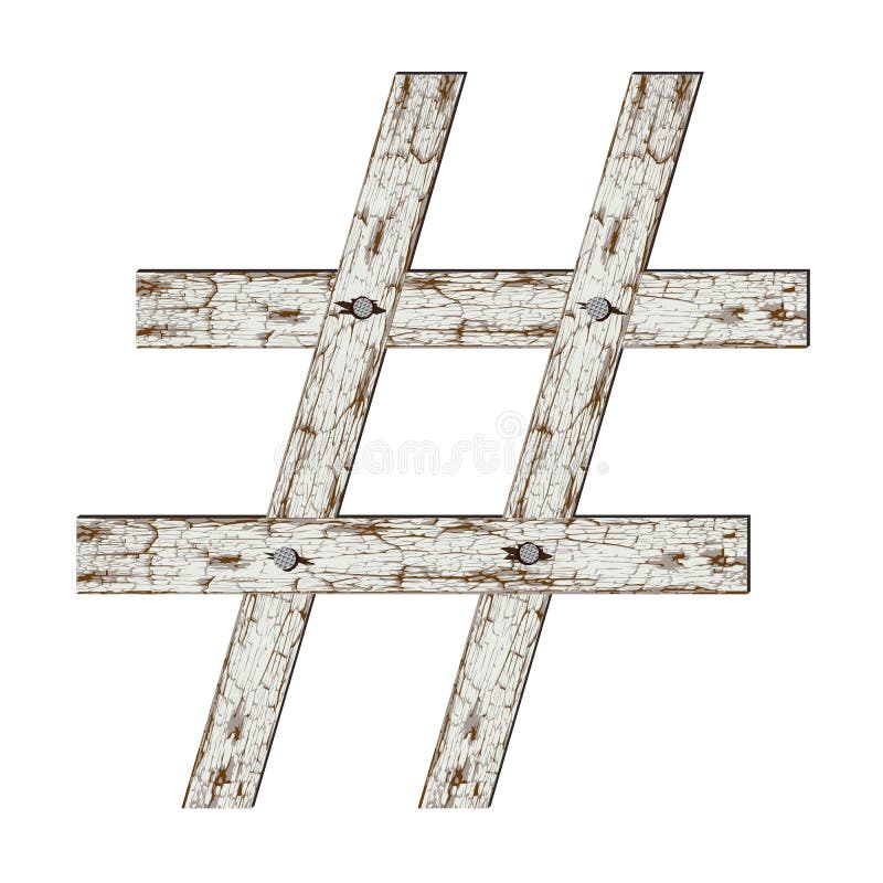 Hashtag_vintage stock vector. Illustration of graphic 137568457