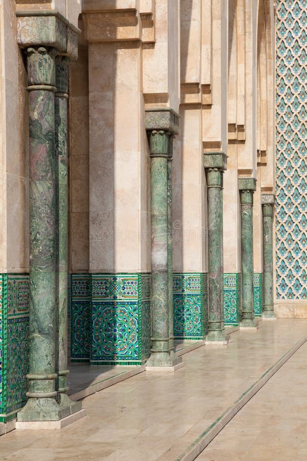 Hassan II moskee royalty-vrije stock afbeelding Hassan II moskee royalty-vrije stock afbeelding