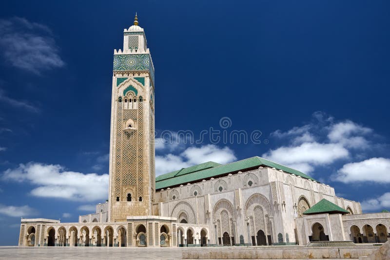 Hassan II Moskee stock afbeeldingen Hassan II Moskee stock afbeeldingen