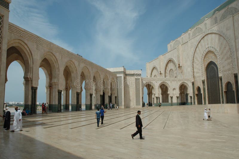 Hassan II Moskee, Casablanca, Marokko stock afbeeldingen Hassan II Moskee, Casablanca, Marokko stock afbeeldingen