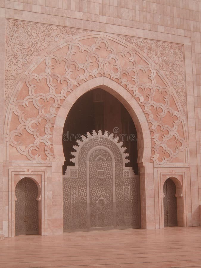 Hassan II moské på casablanca Marocko royaltyfri fotografi Hassan II moské på casablanca Marocko royaltyfri fotografi