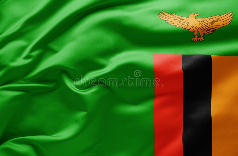 Haste nacional da zâmbia ilustração do vetor