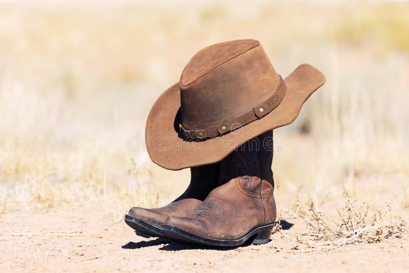 Cowboy Boots and Hat in Front of Monument Valley Stock Photo - Image of ...
