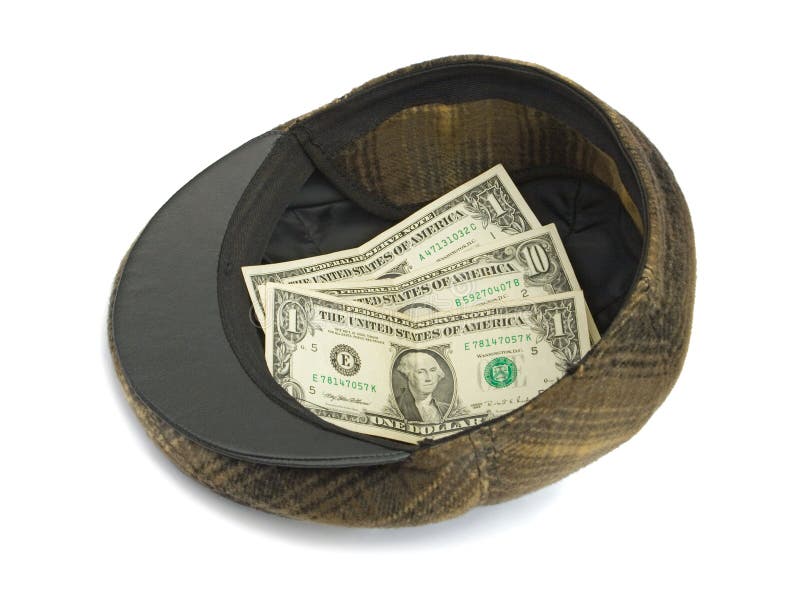 Hat with money stock image. Image of greenback, banknote 2612951
