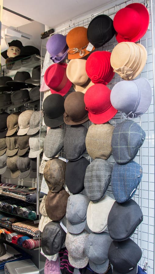 Hat Shop stock image. Image of childrens, headgears, hats 80451047