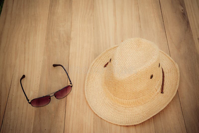 Hat and sunglasses stock photo. Image of leather, accessory 52870584