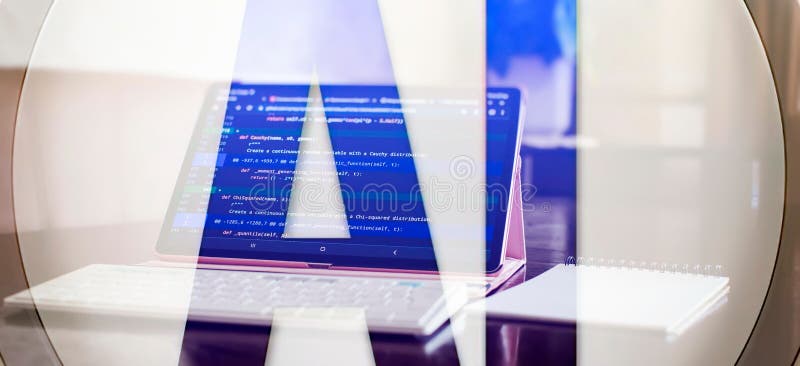 ?hatbot artificial coding coding background Digital software development . royalty free stock image