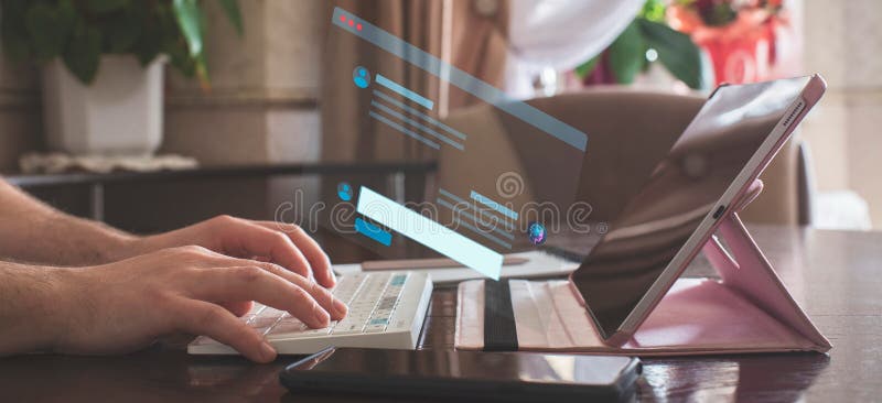 ?hatbot artificial coding coding background Digital software development . stock photography