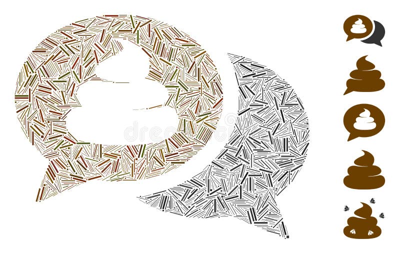 Hatch Collage Shit Forum Icon stock illustration