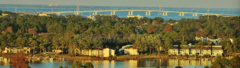 Panama City Beach Hathaway Bridge, Florida stock photo Panama City Beach Hathaway Bridge, Florida stock photo
