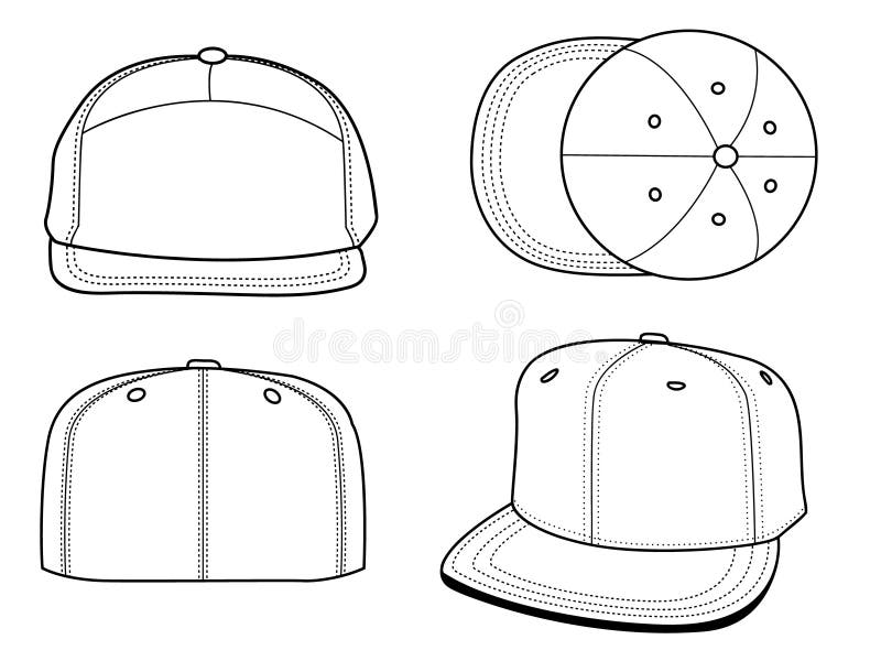 New Era Fitted Hat Template