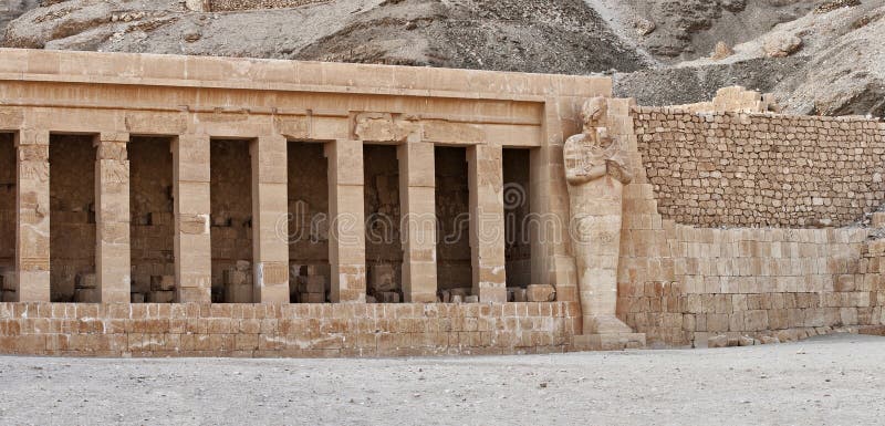 Hatshepsut temple detail royalty free stock images