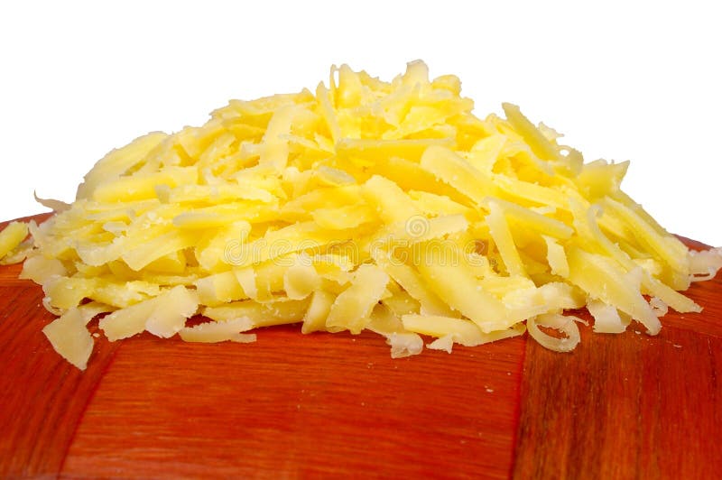 Haufen des zerriebenen Käses