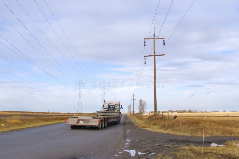 Haul Truck on Country Road