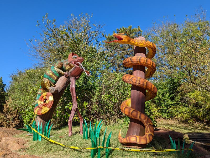 Haunt the Zoo Halloween Decoration in the OKC Zoo Editorial Image