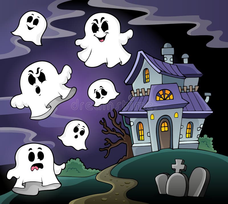 Haunted House Theme Image 4 Stock Vector - Illustration of artwork ...