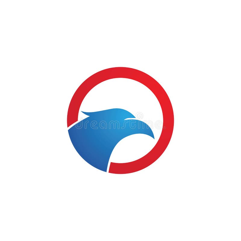 Hauptfalke Logo Template vektor abbildung
