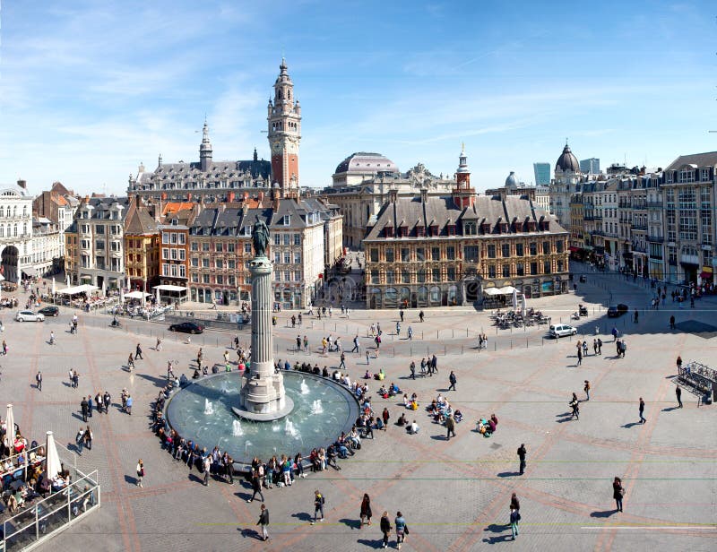 Hauptquadrat von Lille, Frankreich stockfoto Hauptquadrat von Lille, Frankreich stockfoto
