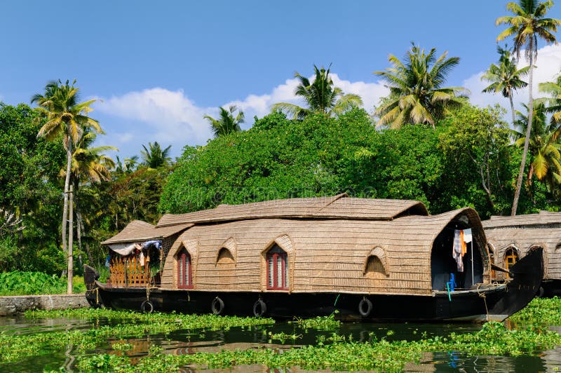 Hausboot - Kerala, Indien stockbild Hausboot - Kerala, Indien stockbild