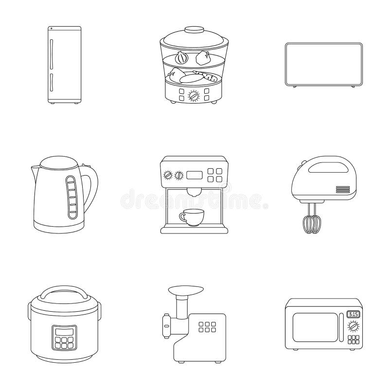 Haushaltsgeräte stellten Ikonen in der Entwurfsart ein Große Sammlung Haushaltsgeräte vector Illustration des Symbols auf Lager stock abbildung Haushaltsgeräte stellten Ikonen in der Entwurfsart ein Große Sammlung Haushaltsgeräte vector Illustration des Symbols auf Lager stock abbildung