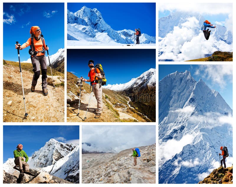 Hausse dans le walley de Khumbu image stock Hausse dans le walley de Khumbu image stock
