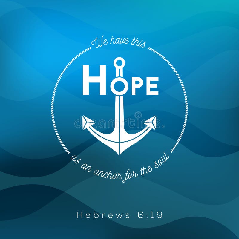 Anchor Bible Verse Picture Frame Gift - An Anchor for the Soul Hebrews  6:19