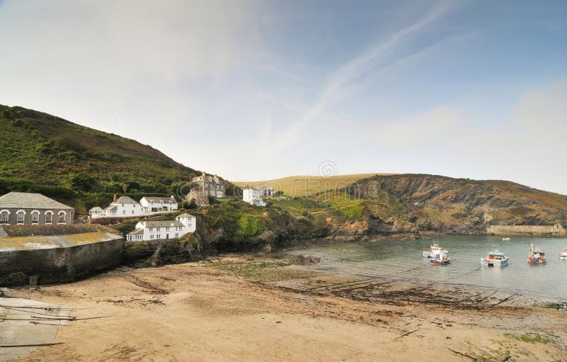 Haven Isaac Village, Noord-Cornwall, Engeland stock afbeeldingen Haven Isaac Village, Noord-Cornwall, Engeland stock afbeeldingen
