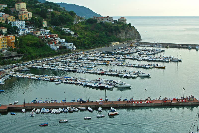 Haven van Agropoli in Italië stock foto Haven van Agropoli in Italië stock foto