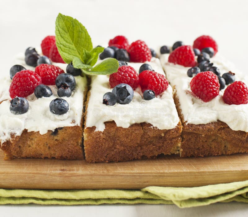 Homemade Cornmeal-berry sheet cake. Homemade Cornmeal-berry sheet cake