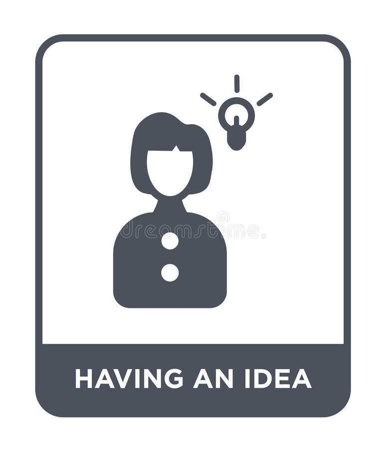 having an idea icon in trendy design style. having an idea icon isolated on white background. having an idea vector icon simple vector illustration having an idea icon in trendy design style. having an idea icon isolated on white background. having an idea vector icon simple vector illustration