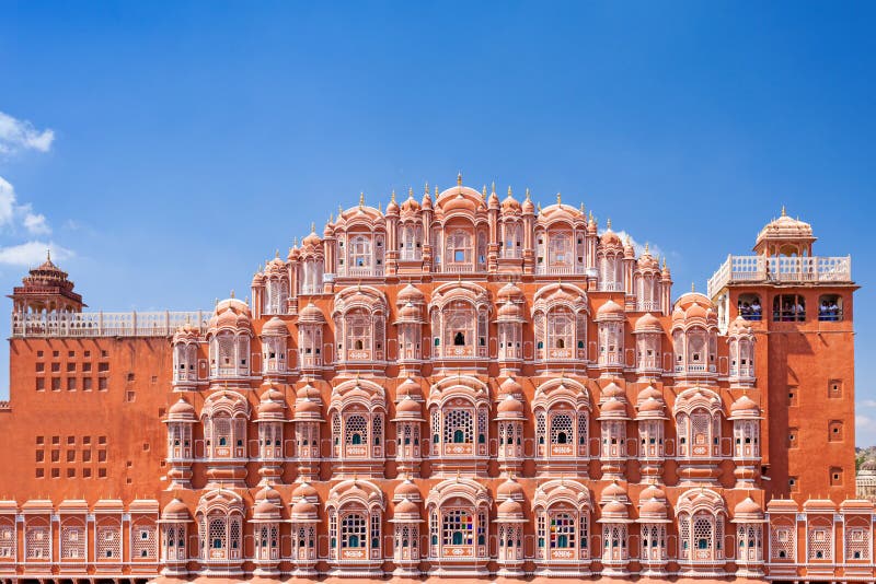Hawa Mahal palace, Jaipur stock image. Image of facade - 50517457