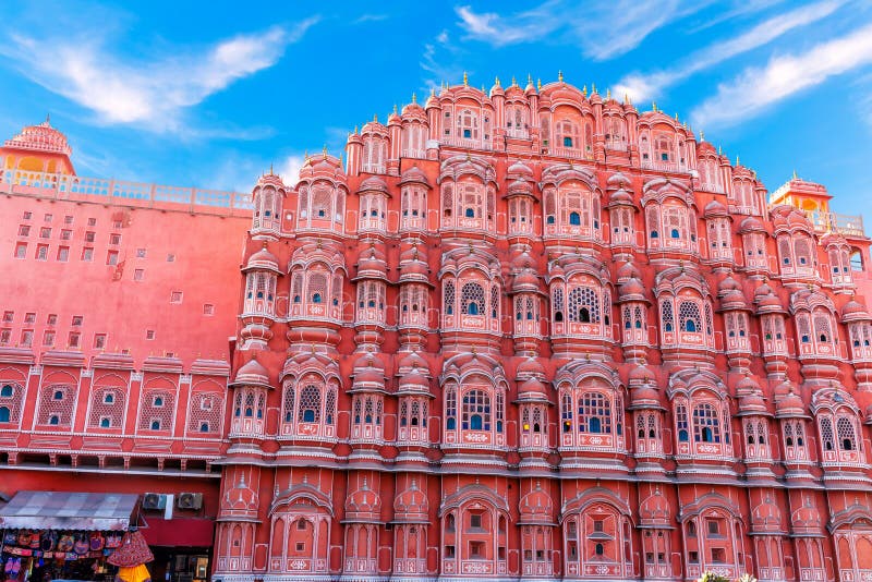 Hawa Mahal or Pink Palace, Jaipur, India, Beautiful Sunset View Stock ...