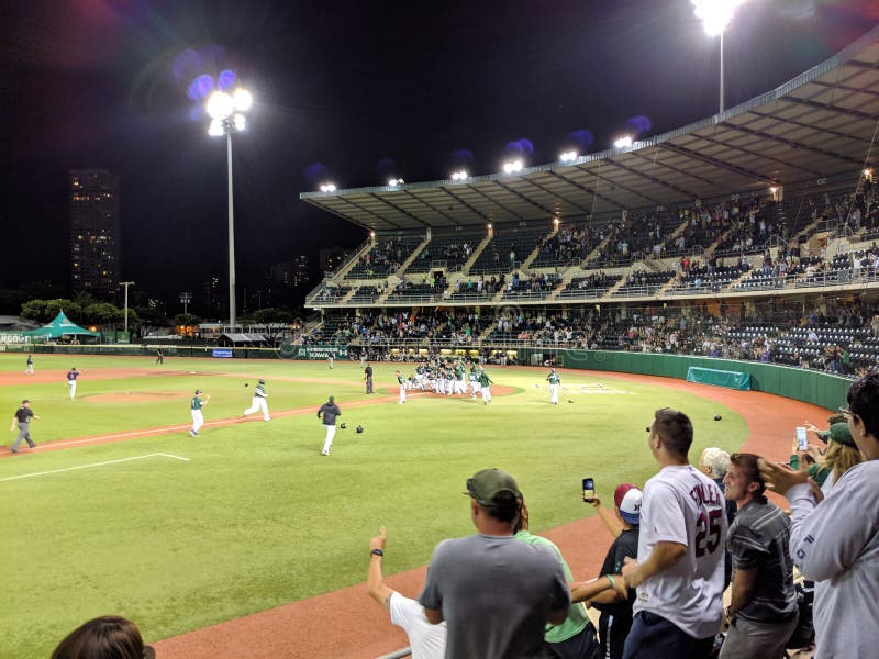 Hawaii Rejoices after a Stunning Walk Off Win in Baseball As the Crowd