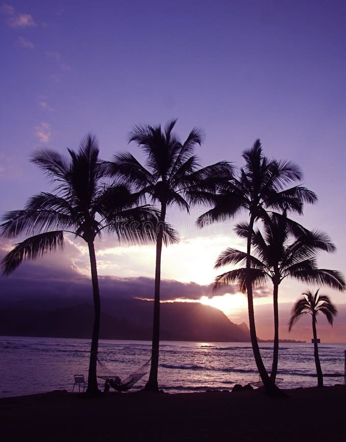 Hawaii Sunset stock photo. Image of dream, waves, destination 4614764