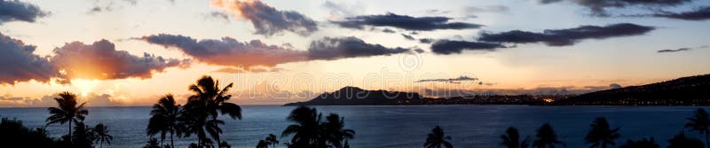 Hawaii Sunset Panorama