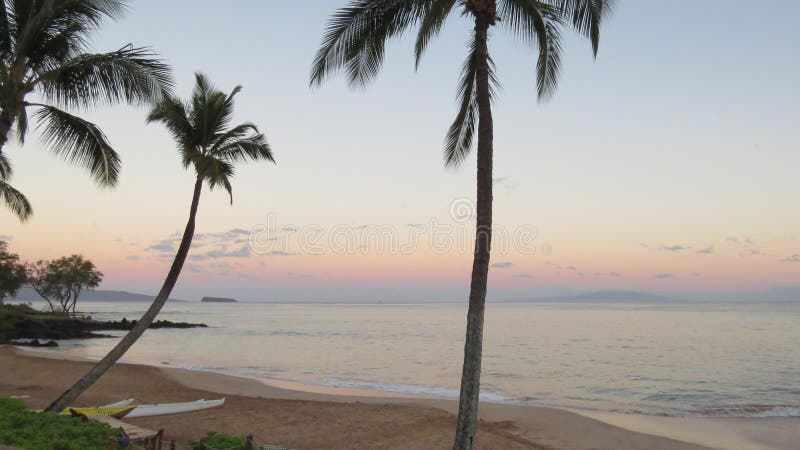 Hawaiian Beach at Sunrise royalty free stock images Hawaiian Beach at Sunrise royalty free stock images