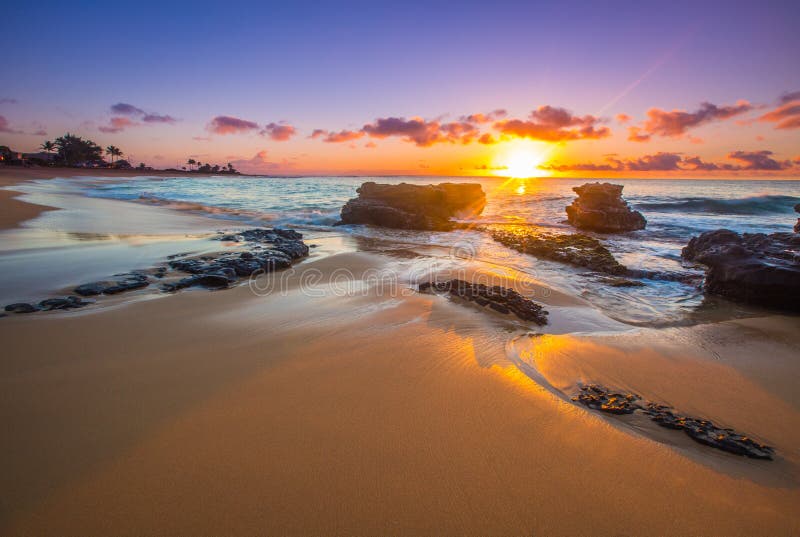 Hawaiian Sunrise royalty free stock photo
