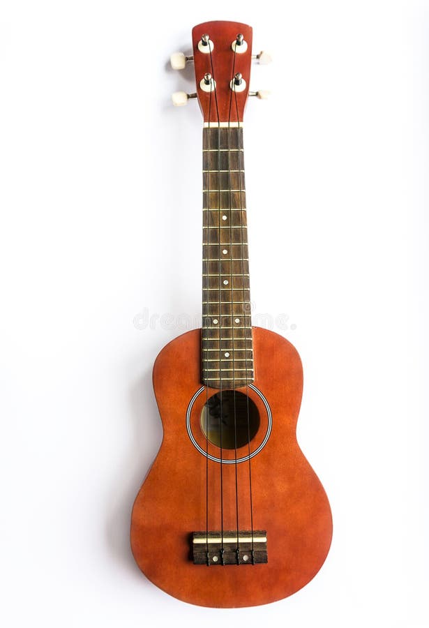 Hawaiian Ukulele Guitar with Four Strings Isolated Stock Image Image