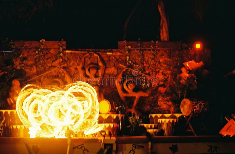 Hawaiisches Feuer I stockbilder Hawaiisches Feuer I stockbilder