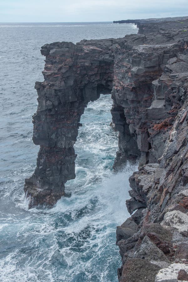 One of Hawaii's lava sea arches. One of Hawaii's lava sea arches