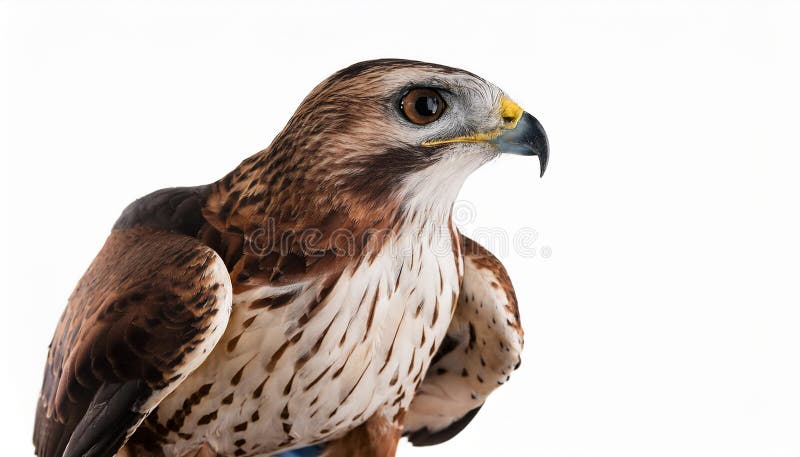 Hawk,Isolated over white background. vector illustration