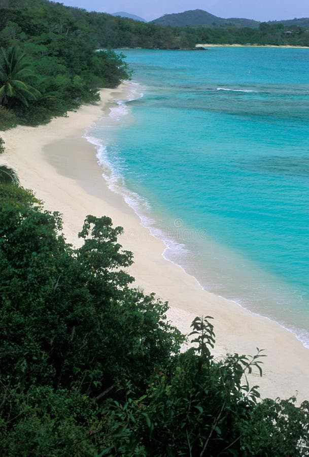 Hawksnest Beach on St John in the US Virgin Islands royalty free stock images Hawksnest Beach on St John in the US Virgin Islands royalty free stock images