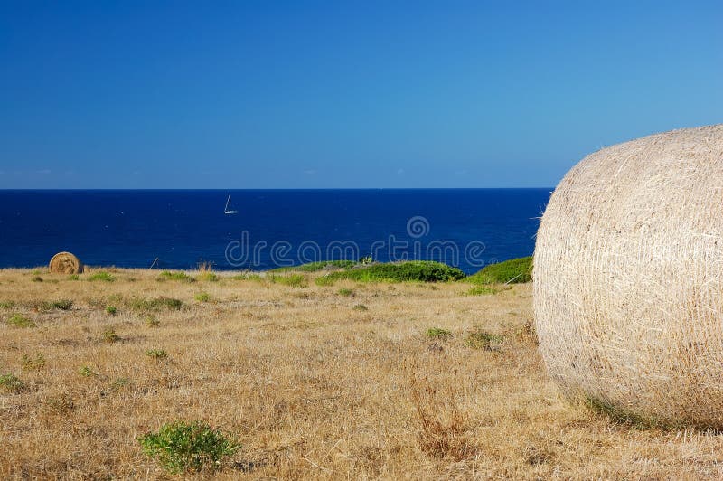 Haystack 4 stock photography