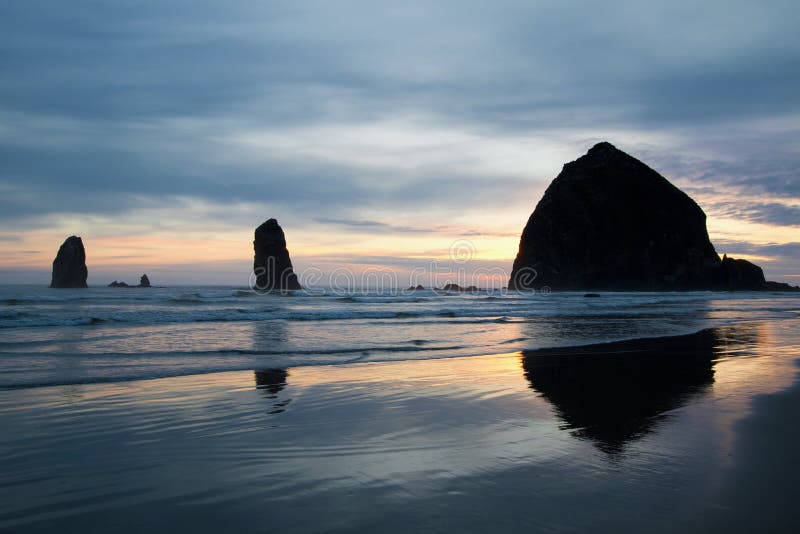 Haystack Rock on Cannon Beach Oregon