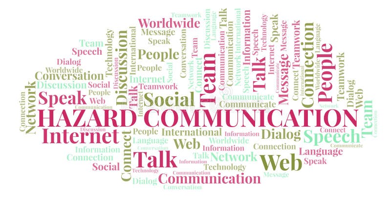 Hazard Communication word cloud. royalty free illustration